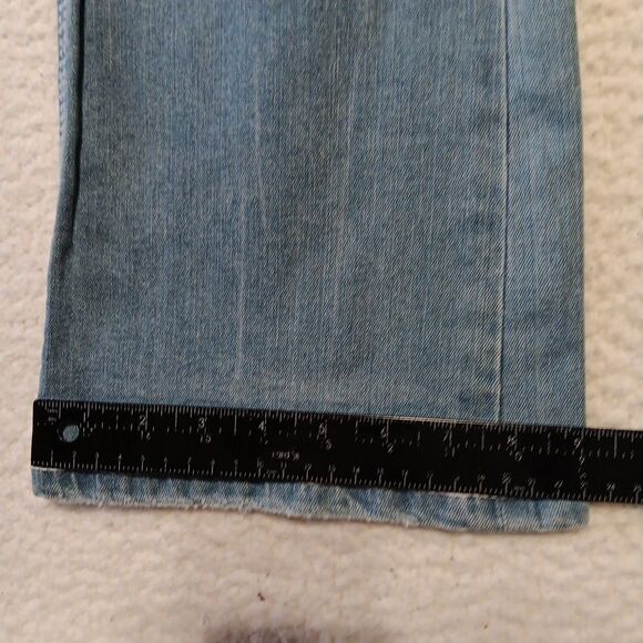 Stella In Dreams Mid-Rise Jeans Juniors 13x30 Bootcut Sequin Embroidered Cross - Picture 6 of 9